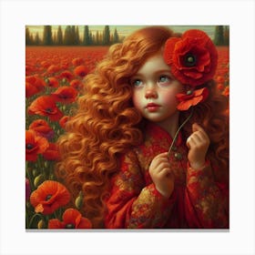 Poppy Girl 2 Canvas Print