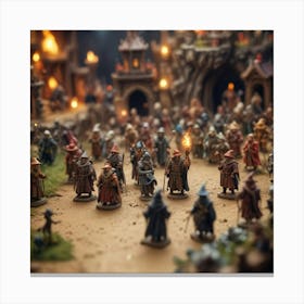 Miniatures Of The Hobbit Canvas Print