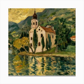 Kirche In Cassone, Gustav Klimt 18 Canvas Print