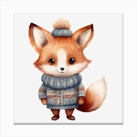 Cute Fox 5 Canvas Print
