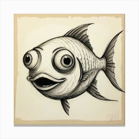 Fish Drawing 15 Canvas Print