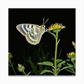 Moths Insect Lepidoptera Wings Antenna Nocturnal Flutter Attraction Lamp Camouflage Dusty (3) Canvas Print
