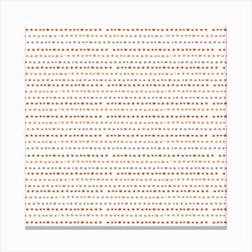 Orange Dots Canvas Print