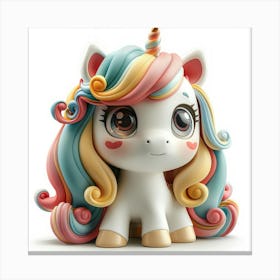 Unicorn Figurine 87 Canvas Print