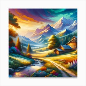 Landscape Painting 179 Canvas Print