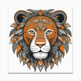 Lion Head 3 Canvas Print