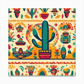 Mexican Pattern 23 Canvas Print