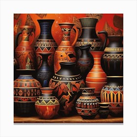 Vases And Pots 1 Canvas Print