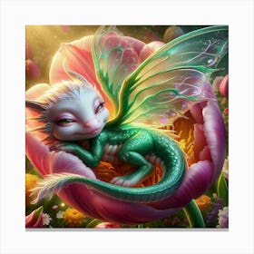 The Sleepy Dragon 1 Canvas Print