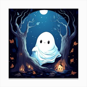 Ghost In The Woods 4 Canvas Print