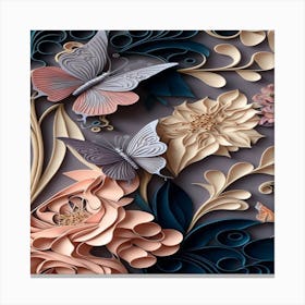 3d Paper Art Canvas Print