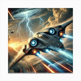 Lightningstrike Corvette Canvas Print