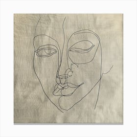 Face Of A Woman Canvas Print