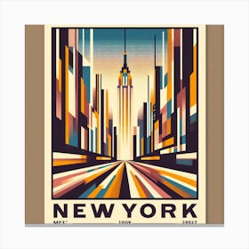 New York City Poster Canvas Print
