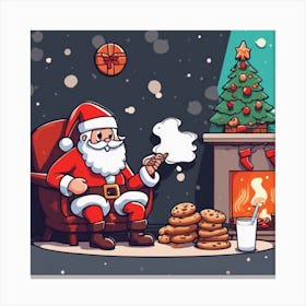 Christmas Santa 20 Canvas Print