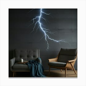 Default Create Unique Design Of Lightning Wall 2 Canvas Print