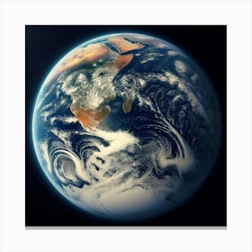 Earth From Space 2 Canvas Print