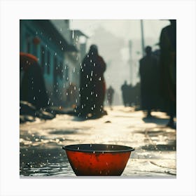 Rainy Day In Nepal Canvas Print