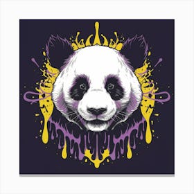Panda Head 1 Canvas Print