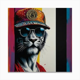 Hip Hop Tiger 1 Canvas Print