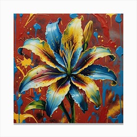 Colorful Lily Canvas Print