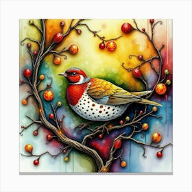 Bird In A Tree Canvas Print