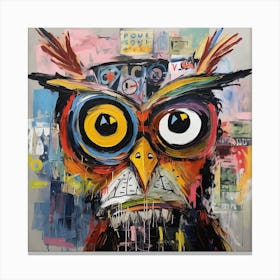 Owl splash Canvas Print