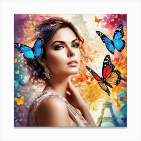 Butterfly Painting 59 Canvas Print