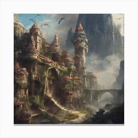 Fantasy City 37 Canvas Print