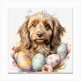 Easter Dog Canvas Print