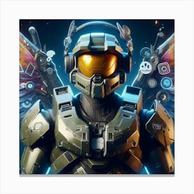 Halo Master Chief 2 Canvas Print