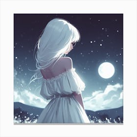Moonlight Girl Canvas Print