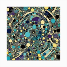 Abstract in stone and gem Canvas Print
