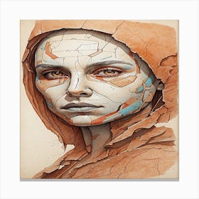 The face on mars Canvas Print