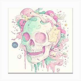 Skull Skull Skull Skull Skull Skull Skull Skull Skull 2 Canvas Print