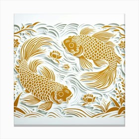 Golden fish 9 Canvas Print