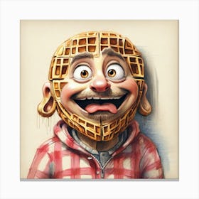 Waffle Head Canvas Print