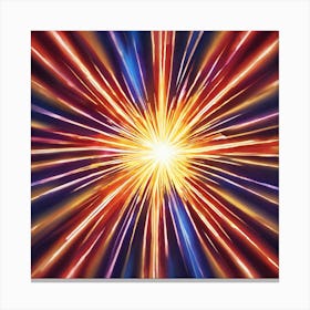 Explosion Burst Background Canvas Print