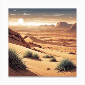 Desert Landscape 16 Canvas Print
