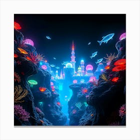 Underwater City Canvas Print