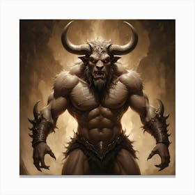 Horned Demon2 Canvas Print