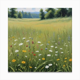 Meadow Art Print 2 Canvas Print