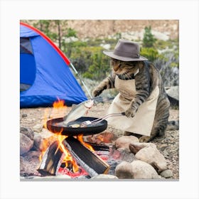 A Photo Of A Cat Cooking A Fish Over A C Uh0noccar46fjryos9nzsw Lzpymuflry2kpkmdbyd6 W Canvas Print