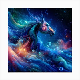 Horse In Space 1 Canvas Print