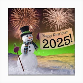 A Photo Of A Snowman With A Top Hat And No1eq9u9qaizo1vnqfqzhq 1hdecdejqoi63t Ymhykja Canvas Print