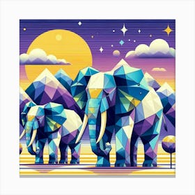 The Gentle Giants Elephants Canvas Print