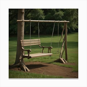 Swing On A Tree Canvas Print