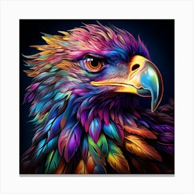 Colourful Rainbow Vulture 1 Canvas Print