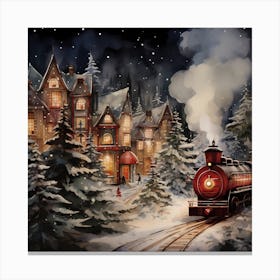 Pastel Glow Yuletide Charm Canvas Print