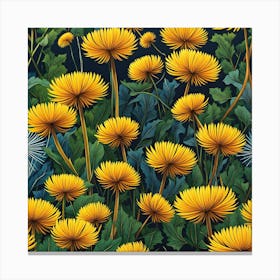 Gentle Giants: Dandelions in Art Canvas Print